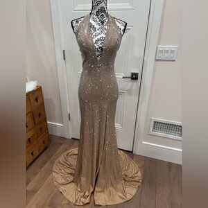Sherry Hill 55577 Nude/Silver